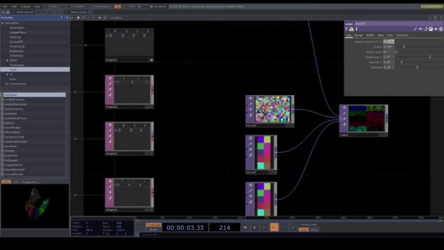 Experimentación  Touchdesigner,  detector de movimiento 4 puntos  con camara-  Dia 2